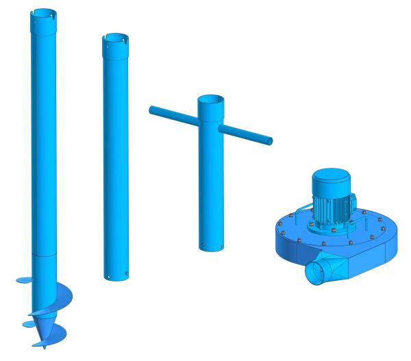 Аэратор зерновой АЗ-2, вентилятор вороха, аэратор для зерна — фото 3